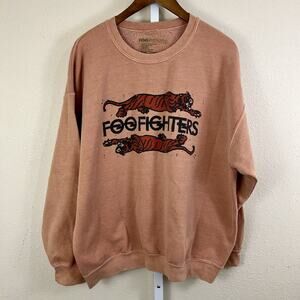 Urban Outfitters Foo Fighters Tiger Graphic Print Sweatshirt XL Graphic Print